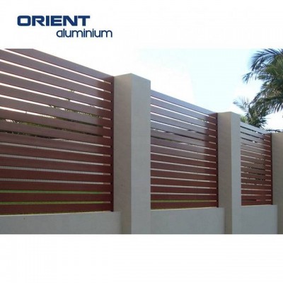 Privacy Fence Aluminum Horizontal Slat Aluminum Fence Panels