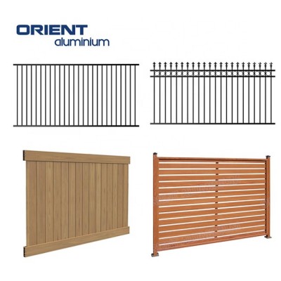 Factory Directly Garden Fencing Custom Easy Install Private Wpc Aluminum Fence For Garden Fence Garden Slats Panel